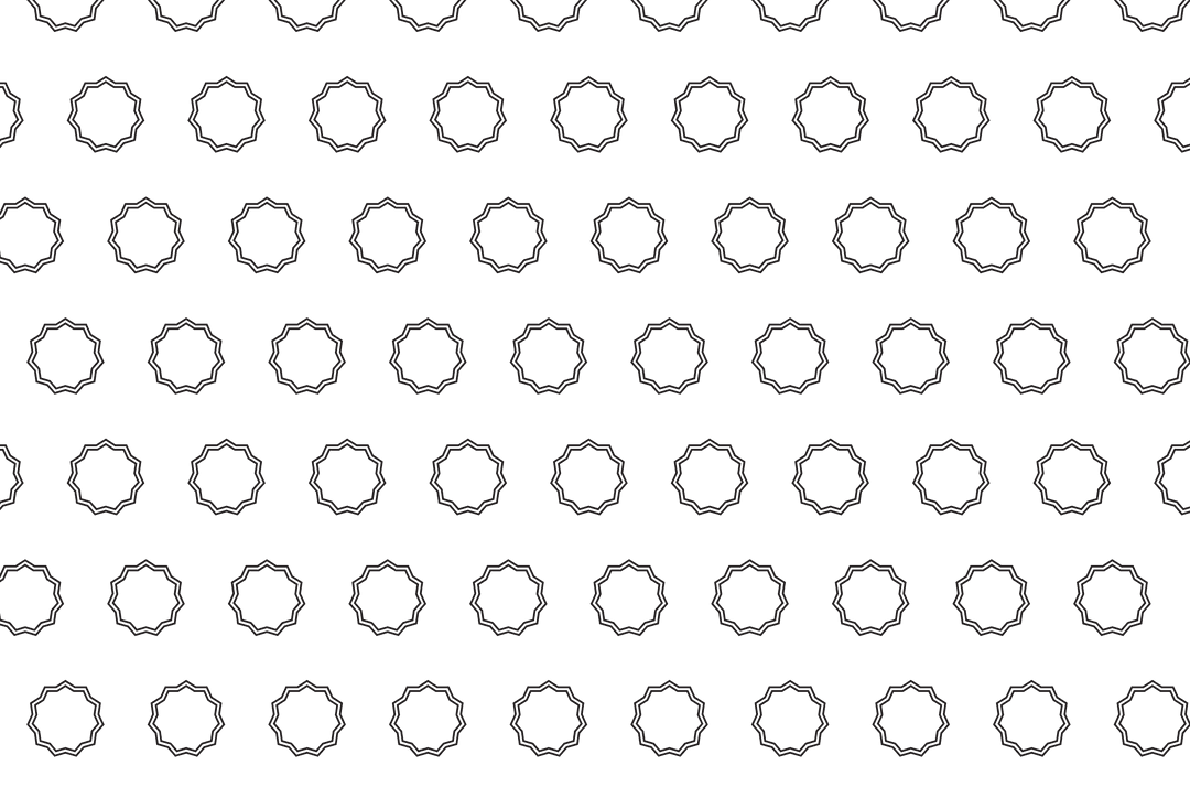Geometric circles pattern on transparent background design