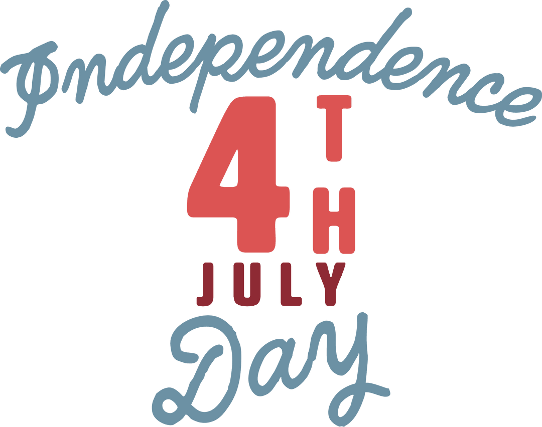 Elegant 4th of July Independence Day Transparent Illustration