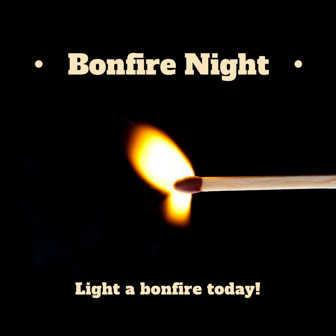Bonfire Night Celebration Invitation with Matching Playing