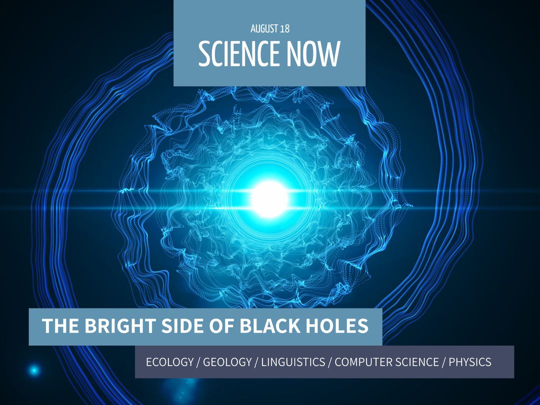 Abstract Black Hole Illustration with Blue Energy Waves - Download Free Stock Templates Pikwizard.com