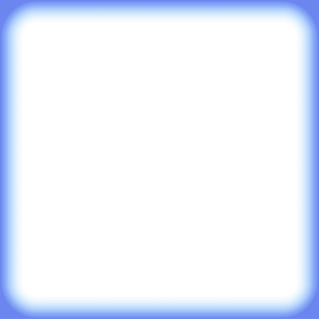 Glowing Gradient Rounded Square with Transparent Gray Fill