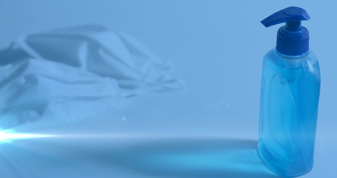 Sanitizer Bottle and Face Mask Light Effects