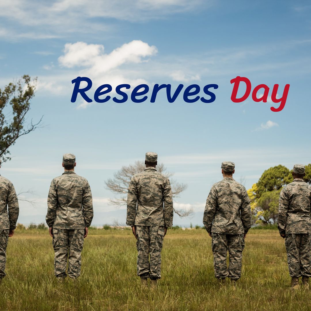 Military Reserves Day Soldiers in Camouflage
