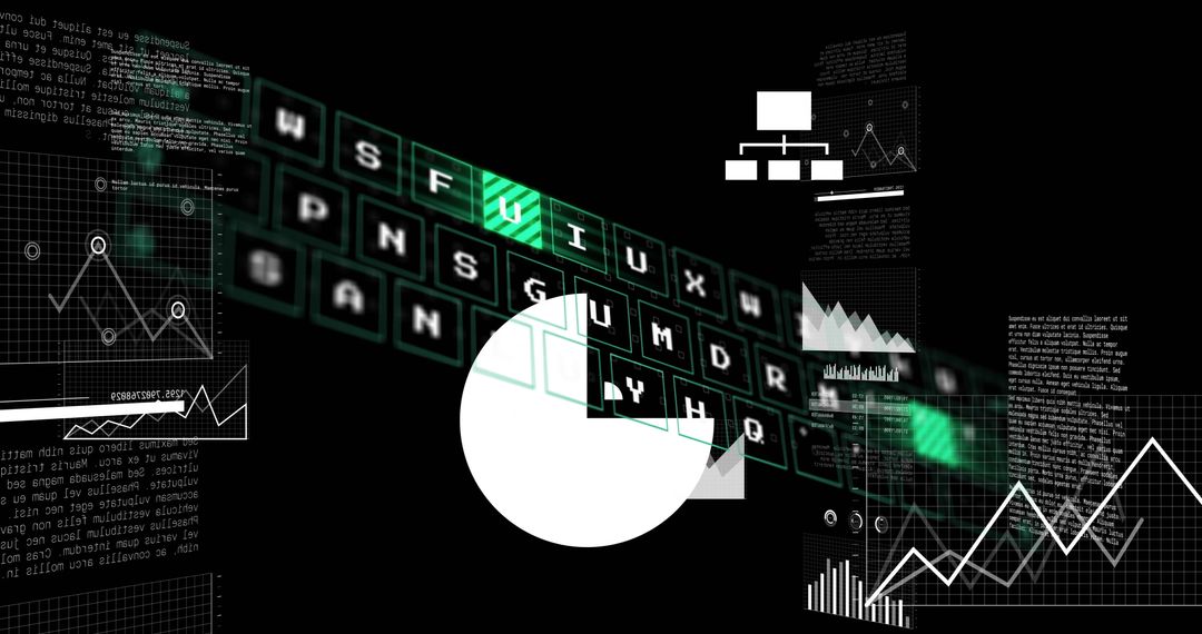 Digital data processing with graphs and abstract elements