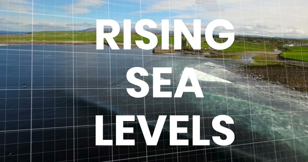 Visual Representation of Rising Sea Levels and Financial Impact
