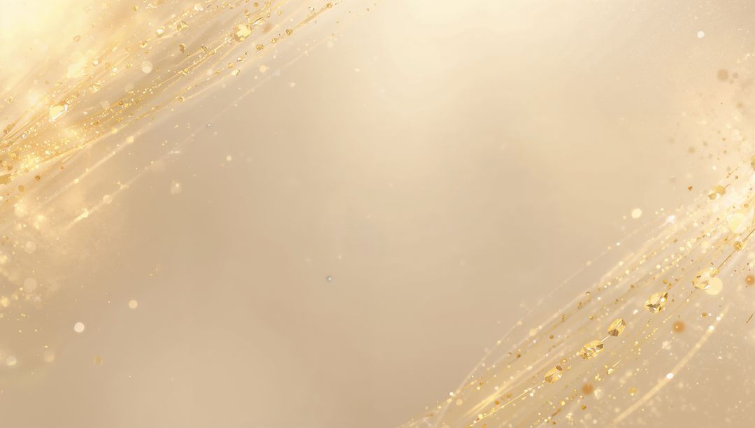 Shimmering Gold Beige Abstract Backdrop with Glitter Streaks and Soft Bokeh
