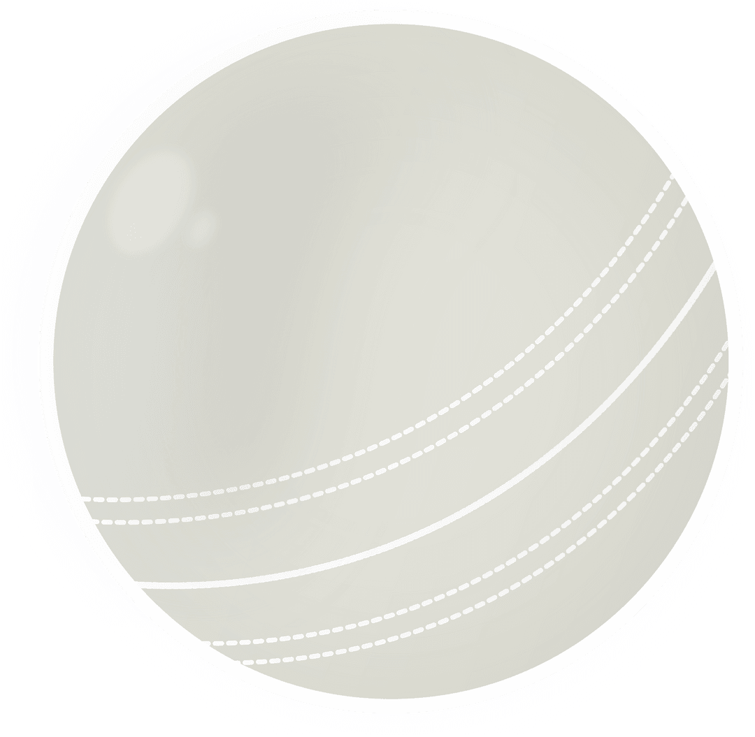Stylized Sphere with Dashed Curves on Transparent Background