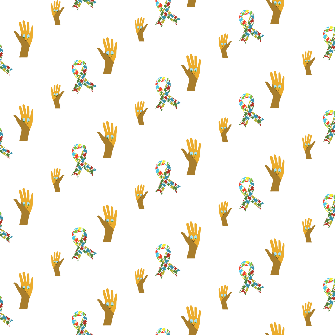 Diversely Gender Thumbs Pattern on Transparent Background
