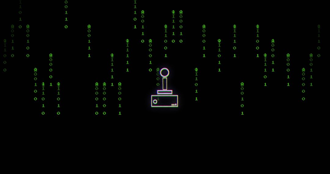 Digital Data Processing Overlaid on Retro Gamepad