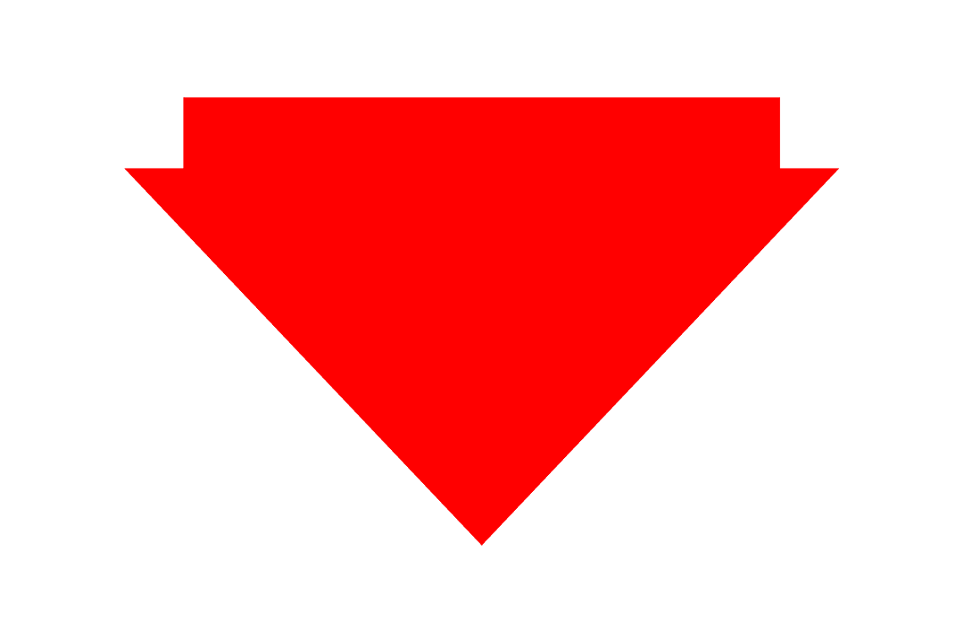 Red Downward Arrow Transparent Illustration
