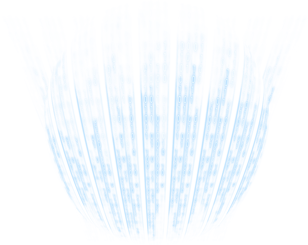 Transparent Curved Display with Binary Code Patterns - Download Free Stock Images Pikwizard.com