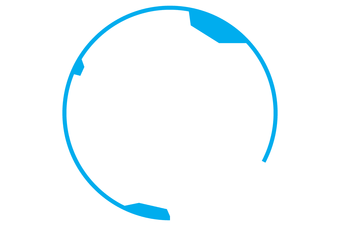 Minimalist Transparent Incomplete Circle Illustration