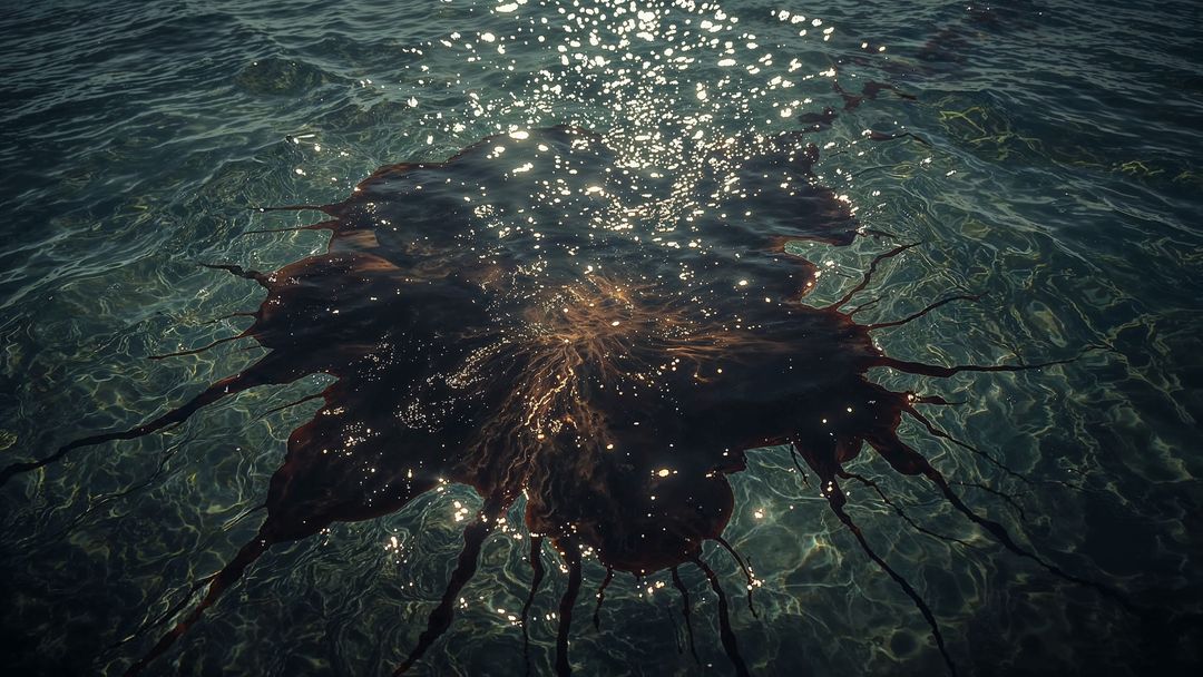 Elusive Marine Creature Gliding in Sunlit Coastal Waters