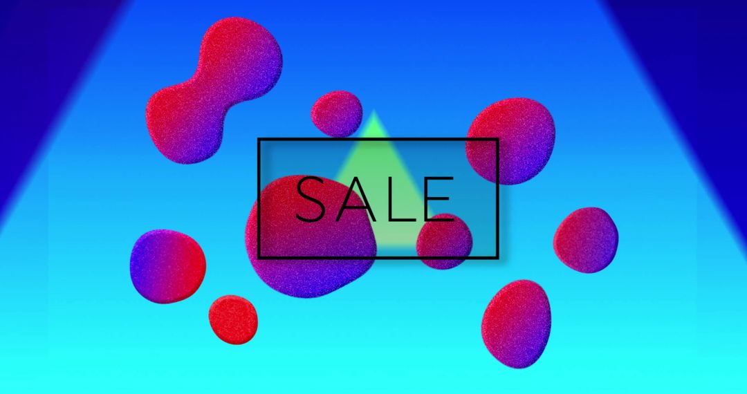 Vibrant Cyber Sale Background with Abstract Shapes - Free Images, Stock Photos and Pictures on Pikwizard.com