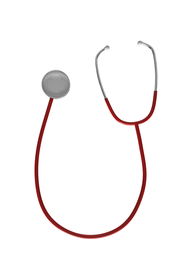 Red Stethoscope Isolated on Transparent Background Digital Illustration - Download Free Stock Images Pikwizard.com