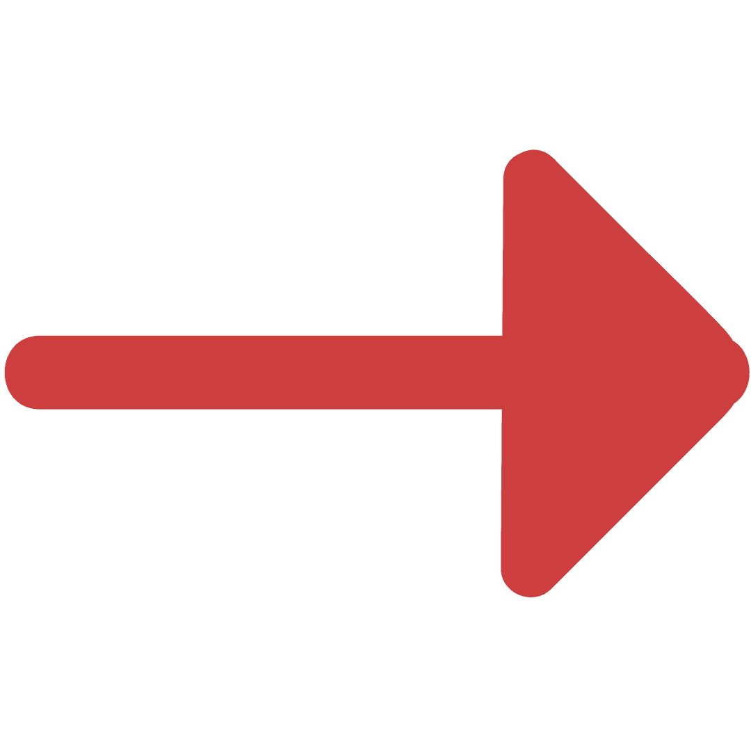 Red Arrow Icon on Transparent Background for Digital Elements