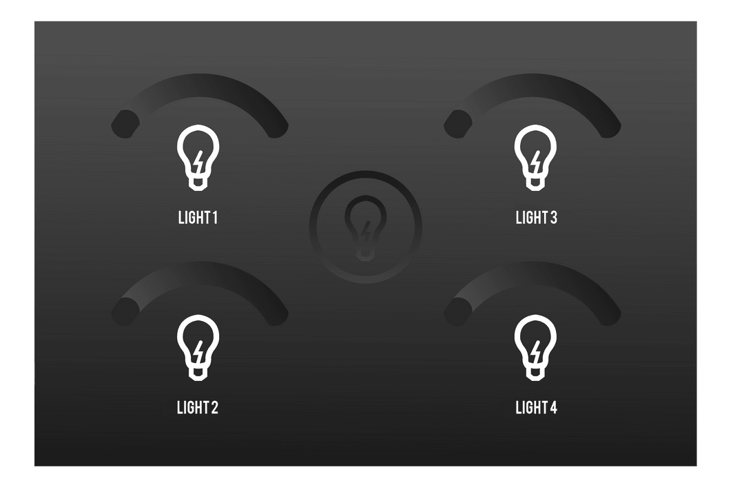 Transparent Smart Home Light Control Interface