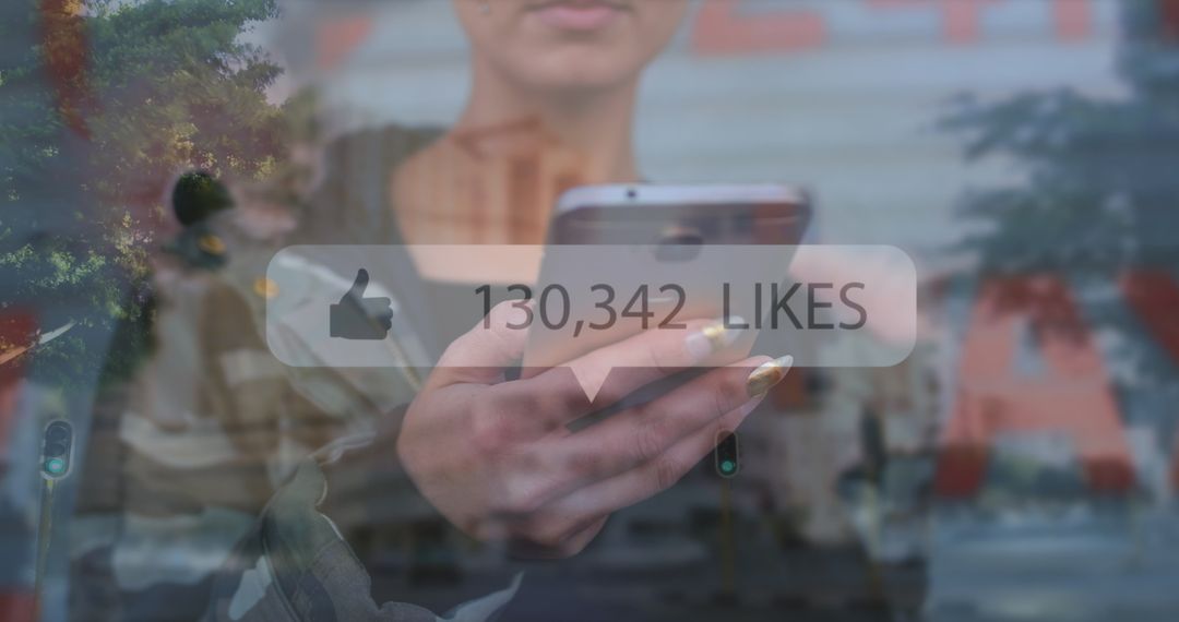 Social Media Influence with Smartphone Networking Concept