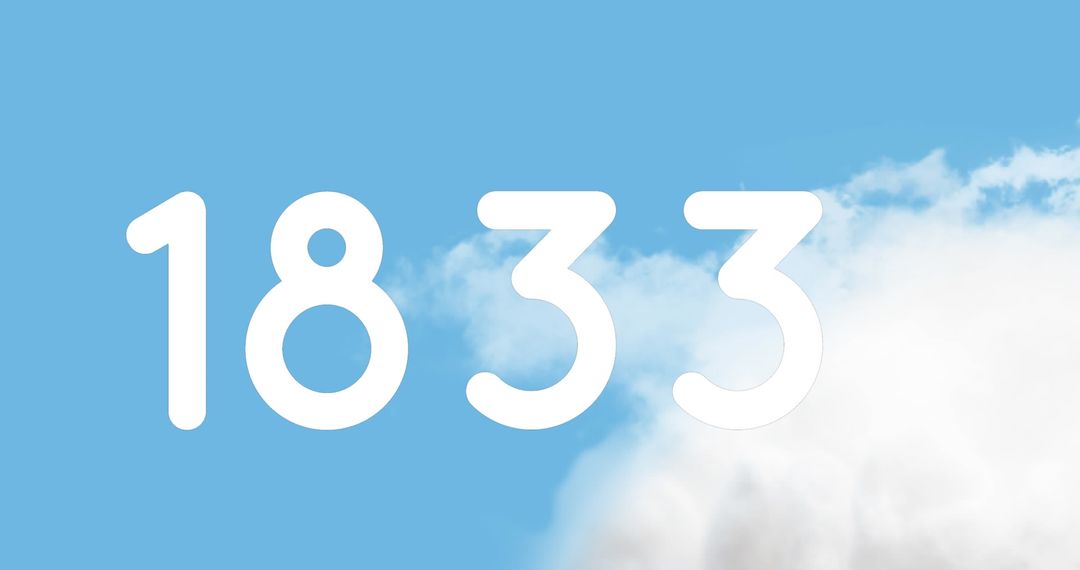Connecting Through Numbers on Cloudy Sky Background