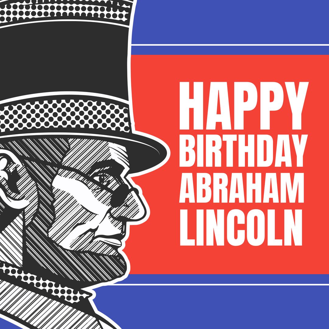 Patriotic Abraham Lincoln Tribute Graphic Design