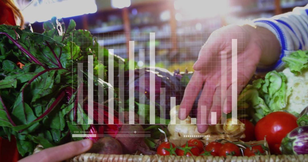 Farmers Analyzing Crops Using Data Visualization