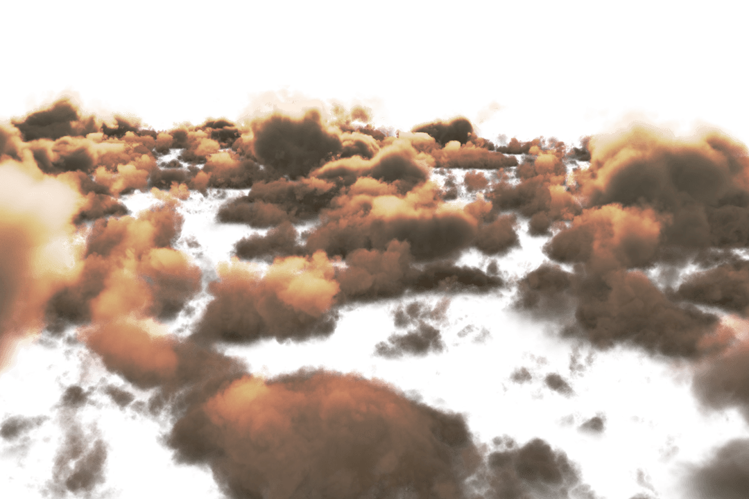 High Angle View of Brown Storm Clouds on Transparent Sky