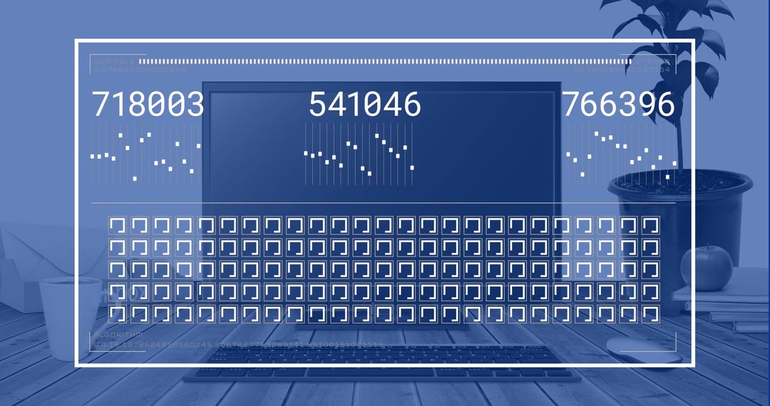 Laptop Coding Concept at Modern Home Office