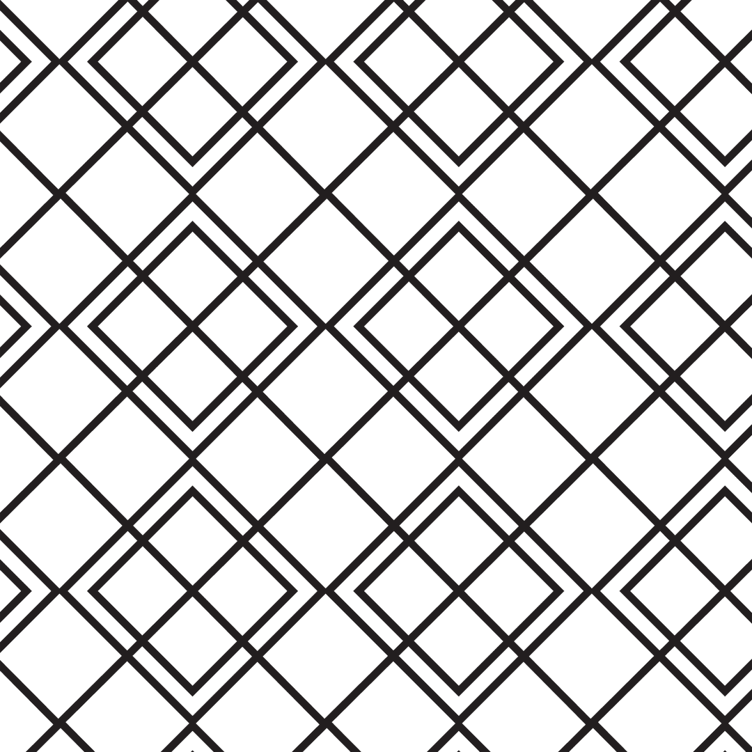 Geometric Black Abstract Pattern on Transparent Background