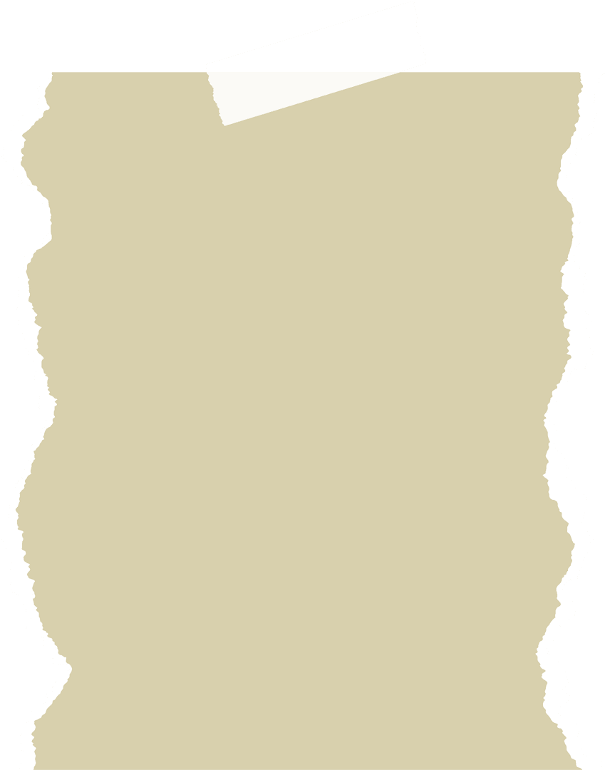 Floating Torn Beige Paper on Transparent Background with Tape