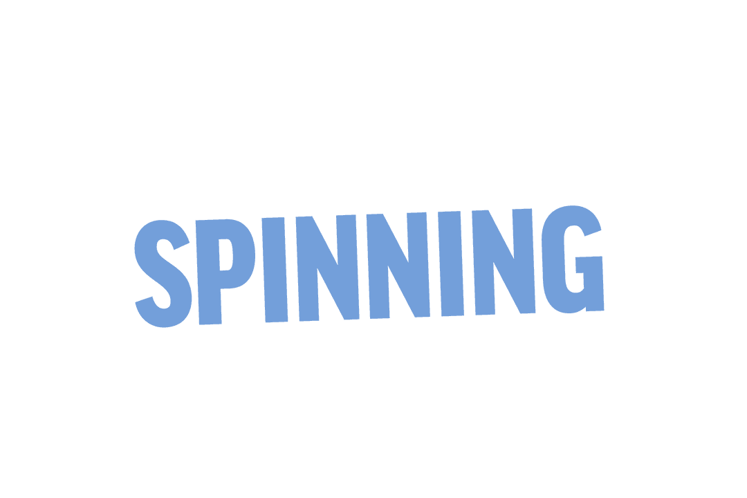 Blue Spinning Text Transparent Background Illustration