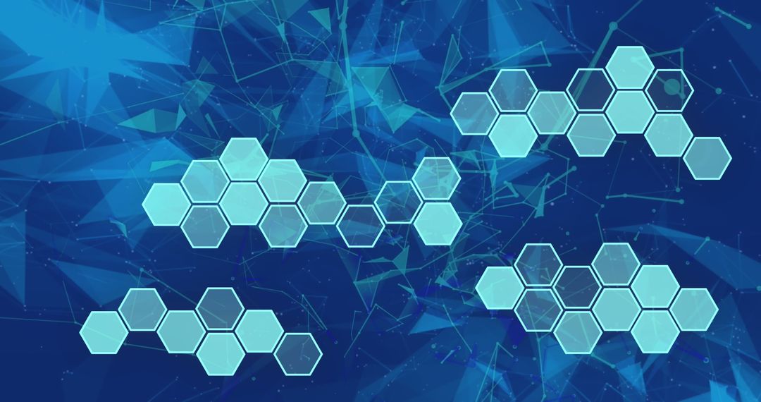 Abstract Geometric Tech Background with Hexagonal Patterns - Free Images, Stock Photos and Pictures on Pikwizard.com