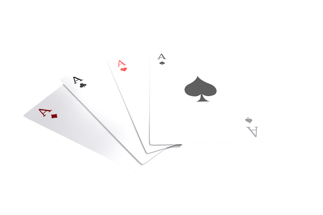 Transparent Floating Aces with One Suite in Focus - Download Free Stock Images Pikwizard.com