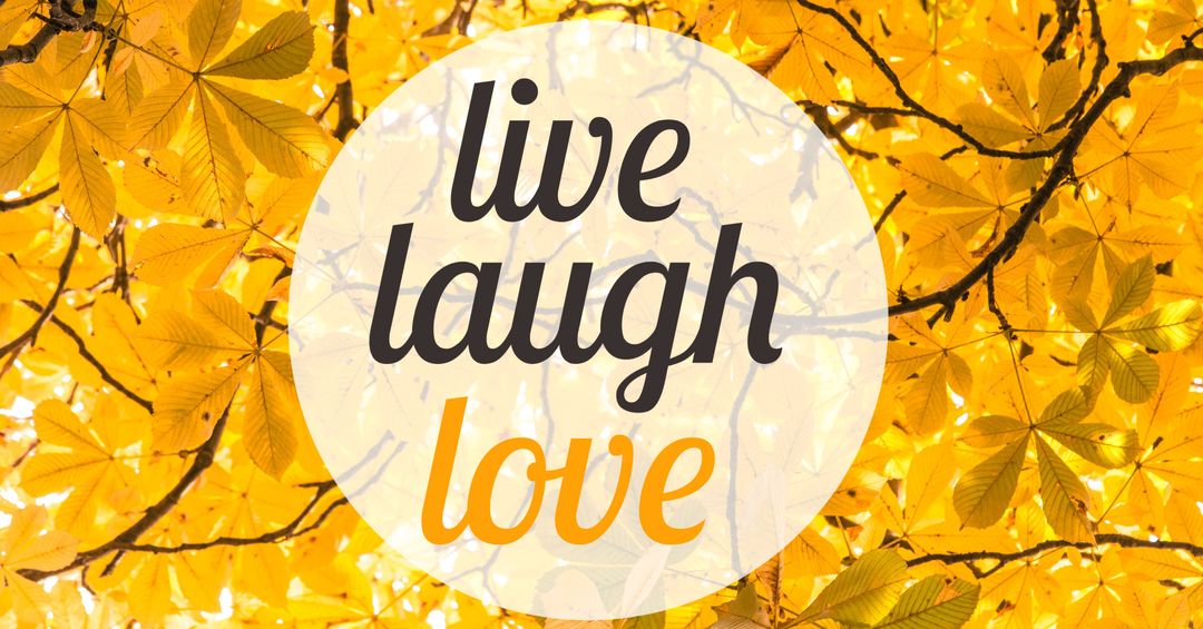 Inspirational Wisdom with Golden Autumn Leaves