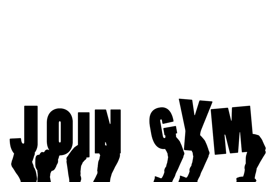 Join Gym Inspirational Hands Illustration Transparent Design