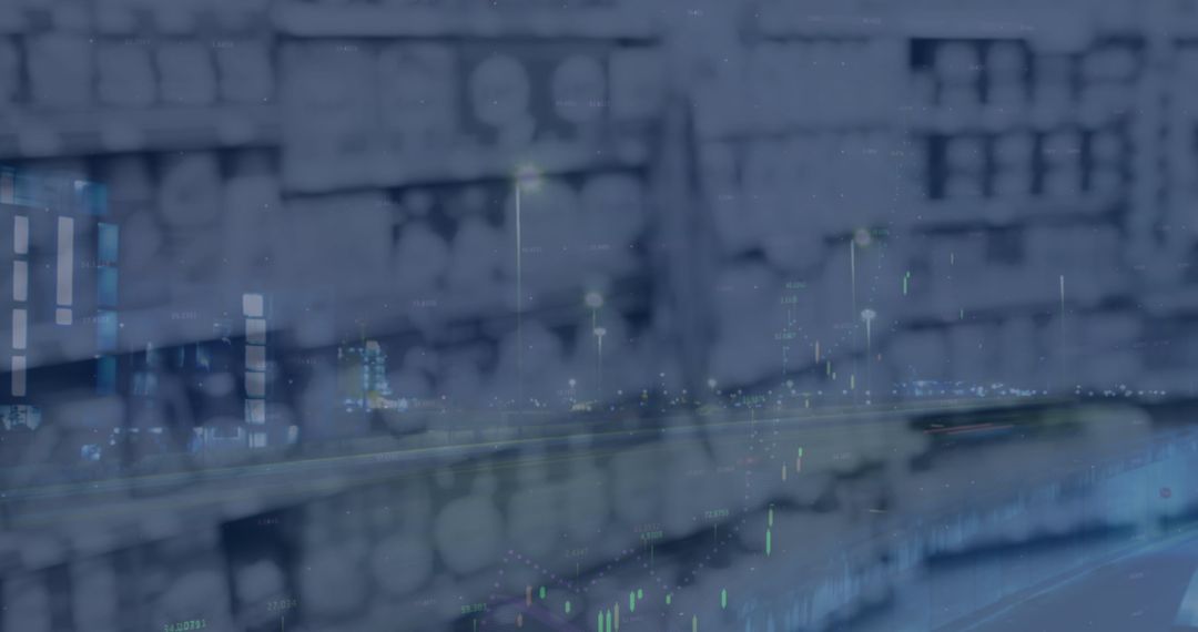 Digital Financial Data Over Retail Store Shelves