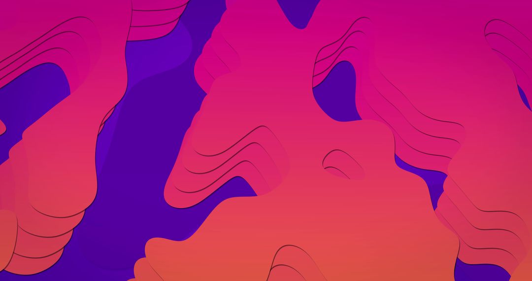 Vibrant Organic Forms in Dynamic Colors