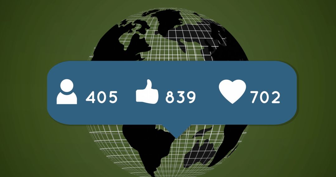 Global Digital Interaction and Social Engagement Concept