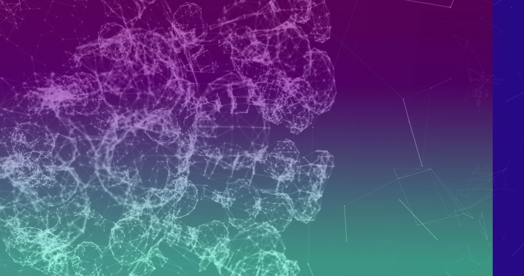 Abstract Network Connections with Gradient Background