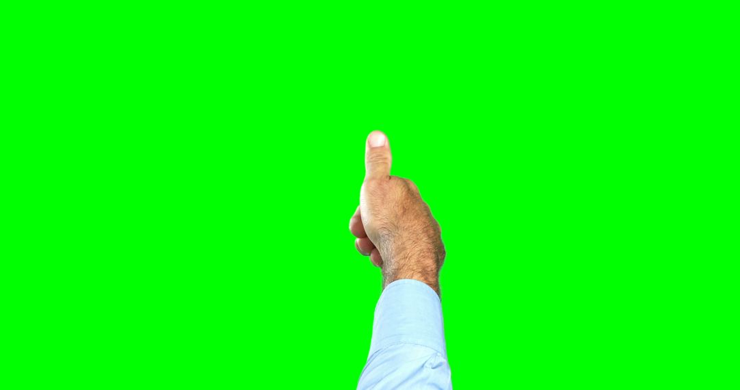 Hand Giving Thumbs Up with Green Screen Background - Free Images, Stock Photos and Pictures on Pikwizard.com