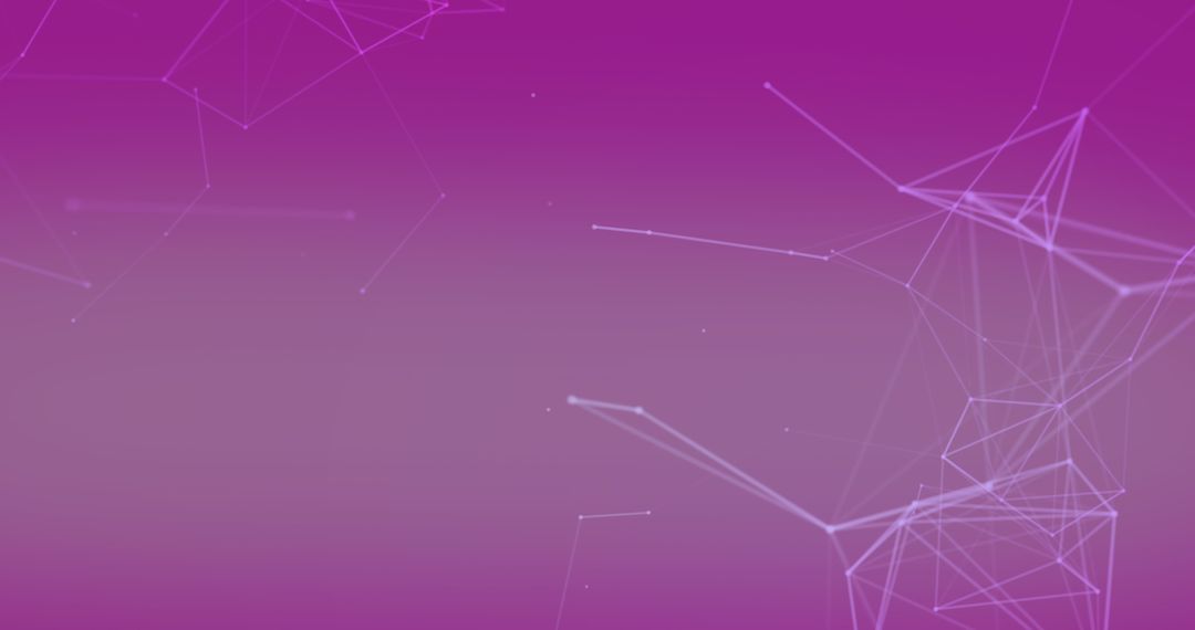 Glowing Network Connections on Purple Background