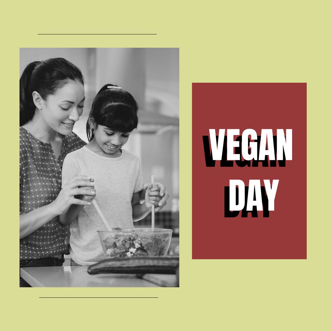 Mother and Daughter Enjoying Vegan Cooking Together