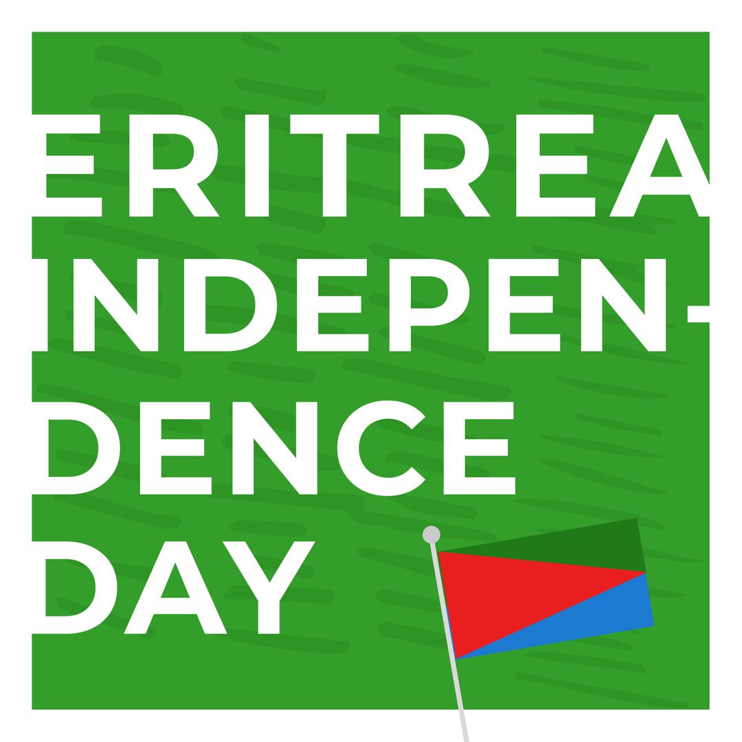 Eritrea Independence Day Celebration Banner with Flag