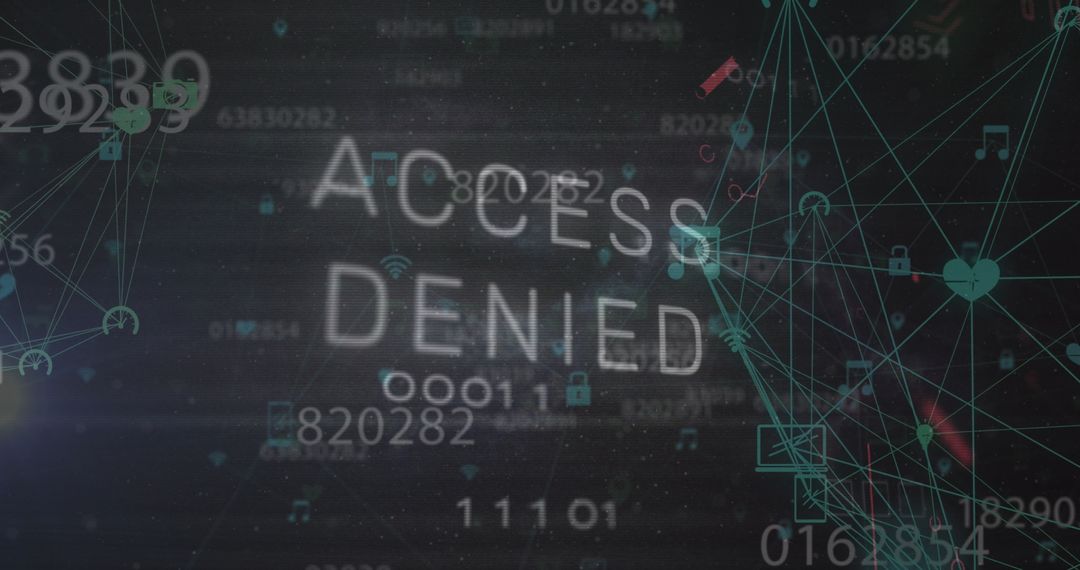 Access Denied Cybersecurity Digital Network Concept
