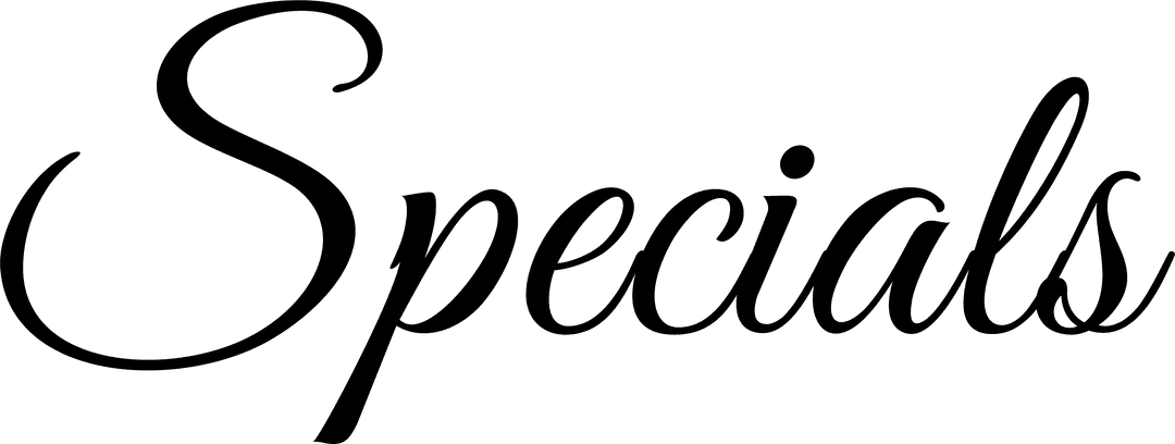 Transparent Specials Sign for Retail Promotions