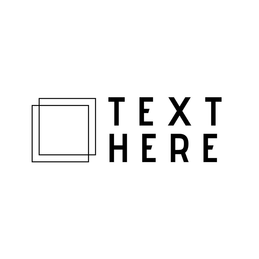 Minimalist Square Outline Logo Design