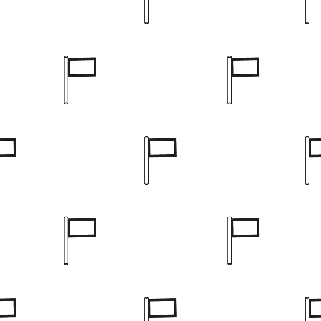 Black White Flag Pattern Transparent Background Digital Design