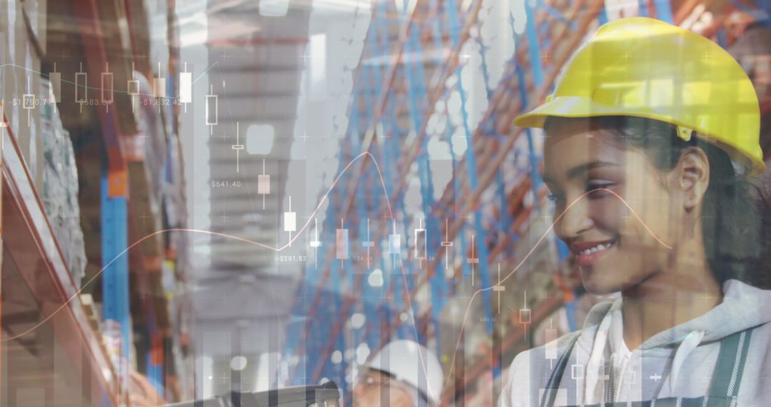 Warehouse Workers Analyzing Global Supply Chain Data