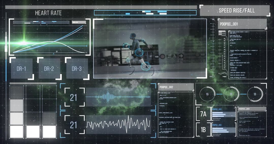 Cybernetic Data Analysis in Futuristic Interface