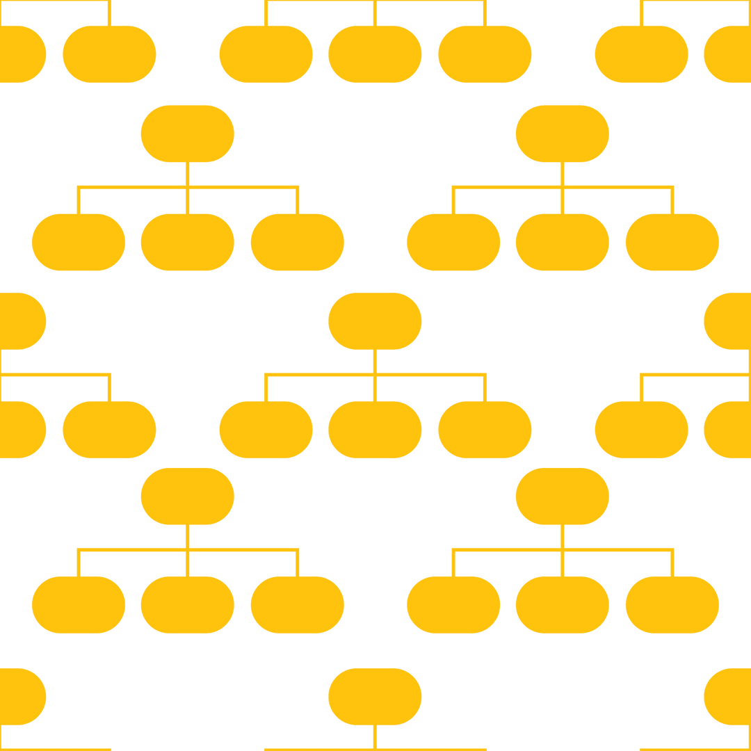 Yellow Geometric Vector Pattern with Transparent Background