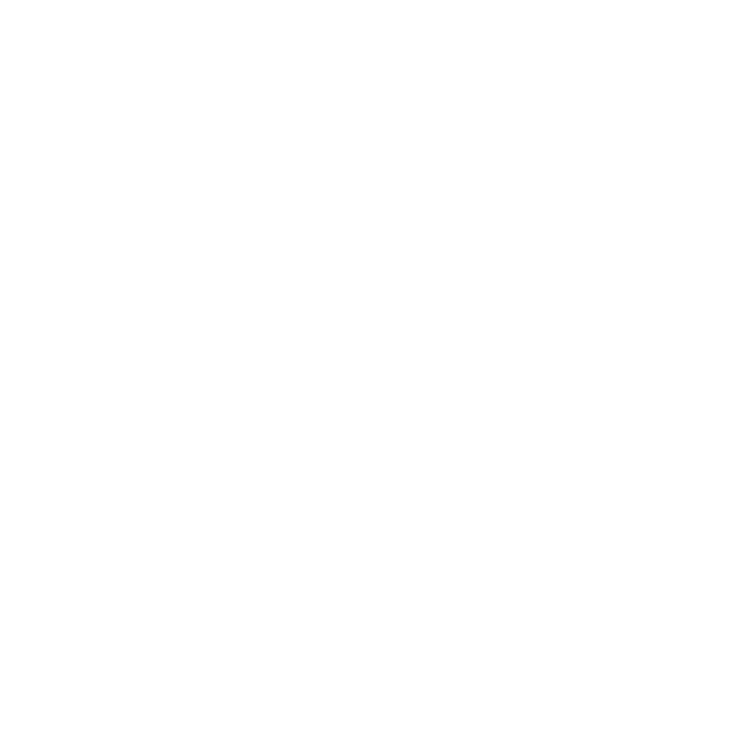 White Triple Headed Arrow on Transparent Background
